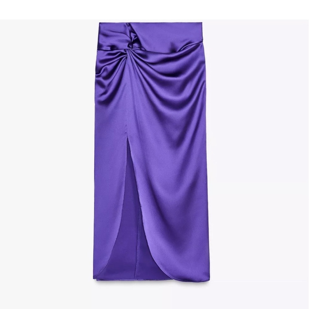 New Zara Vibrant Purple Maxi Skirt